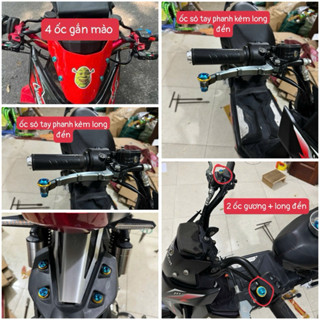 Bộ ốc titan xanh lục bảo gắn dàn áo xe điện X men