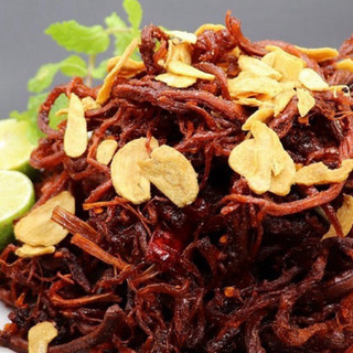 [LOẠI 1] Thịt khô heo cháy tỏi, khô heo sấy tỏi (500g)