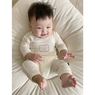 (MS24)Bộ dài tay peptit hình gấu siêu dễ thương cho bé trai/bé gái