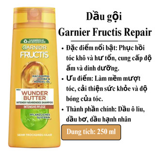 Dầu Gội/xả Garnier Fructis 250ml/200ml-Đức