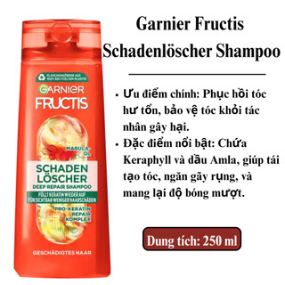 Dầu Gội/xả Garnier Fructis 250ml/200ml-Đức