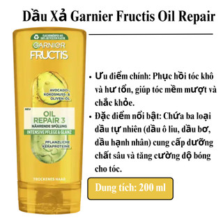 Dầu Gội/xả Garnier Fructis 250ml/200ml-Đức