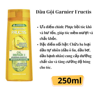 Dầu Gội/xả Garnier Fructis 250ml/200ml-Đức