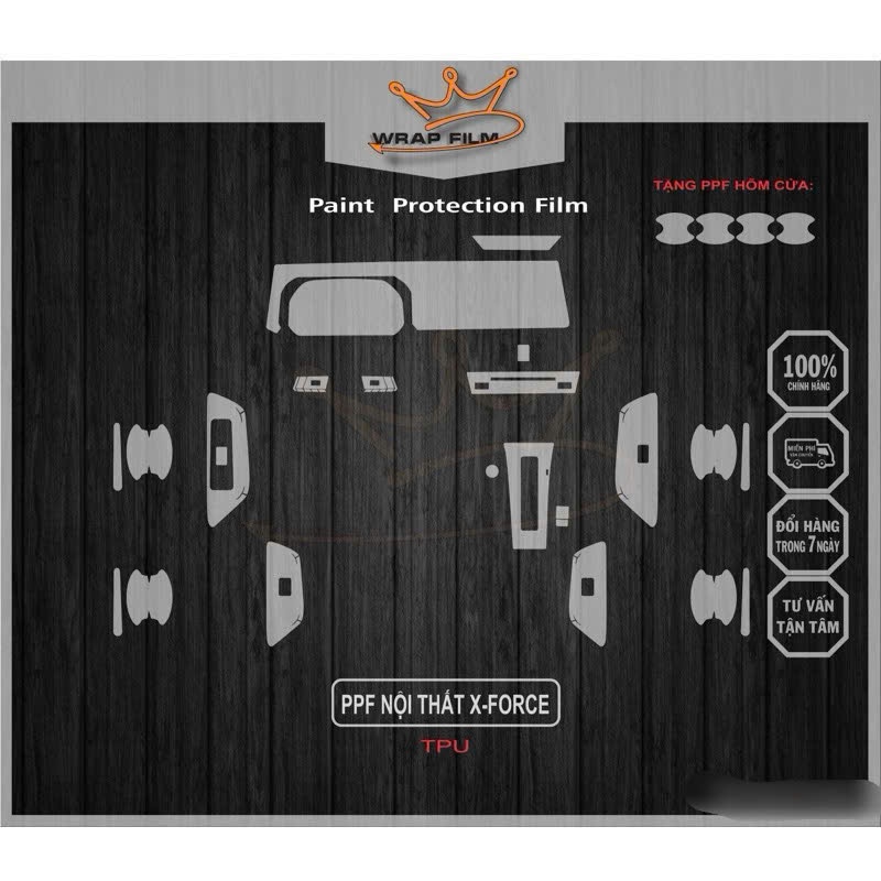 Mitsubishi Xforce: PPF TPU bảo vệ nội thất Mitsubishi Xforce (Tặng 4 hõm cửa khi mua combo nội thất)