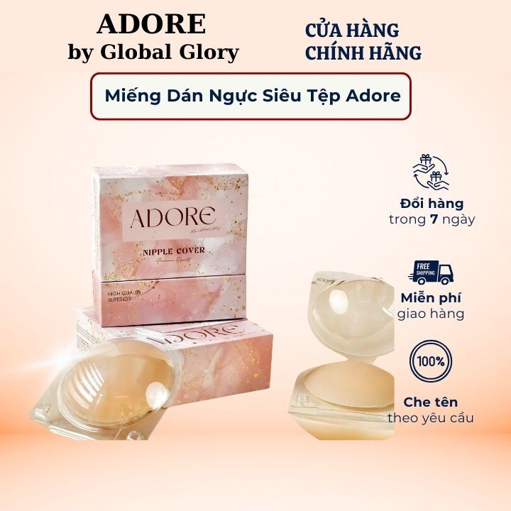  Miếng dán ngực siêu tệp Adore Miếng dán ngực Adore siêu dính nhiệt tự thân cao cấp - Hàng chính hãng 