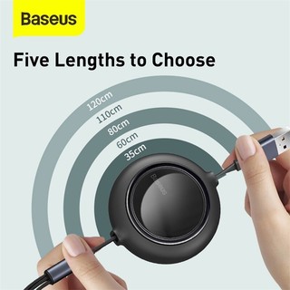Dây sạc rút 3 đầu Baseus - cáp sạc 3 in 1 micro usb type c đa năng