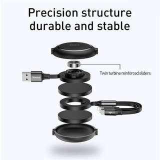 Dây sạc rút 3 đầu Baseus - cáp sạc 3 in 1 micro usb type c đa năng
