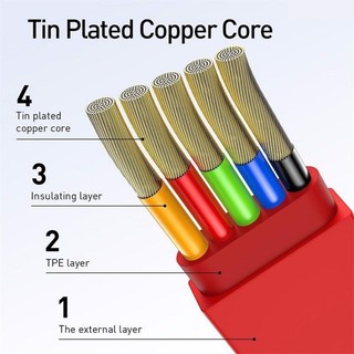 Dây sạc rút 3 đầu Baseus - cáp sạc 3 in 1 micro usb type c đa năng