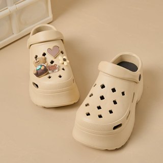 Dép Bánh Mì Cross Đế Cao Độn , Dép Nữ Đế Cao Đế Dày Chống Trượt Hình Trà Sữa Gấu Cao 7 cm Tăng Chiều Cao Mềm ,Nhẹ ,Êm