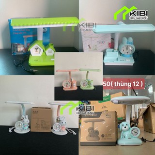 Đèn bàn học chống cận, đèn học mini thông minh có tích hợp đồng hồ