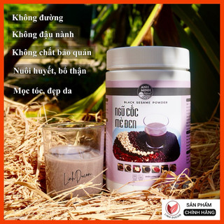 Bột Mè Đen Đậu Đen Gạo Lứt Đen, Ngũ cốc thực dưỡng mọc tóc lợi sữa tăng giảm cân bổ máu -Linhducon | HTX Anh Minh 06