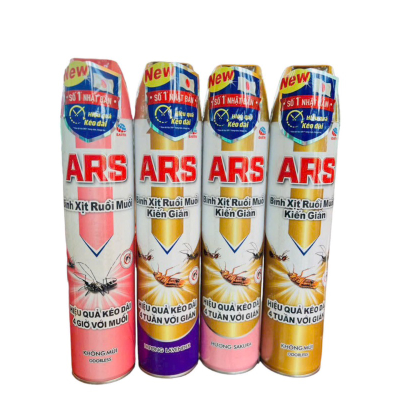 Xịt Côn Trùng Ars Pink & Ars Gold Lavender 600ml