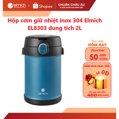 Hộp cơm giữ nhiệt inox 304 Elmich EL8303 dung tích 2L