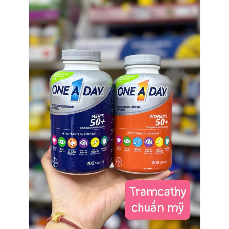 Tramcathy-one a day men 50+ one a day women trên 50 tuổi viên bổ tổng hợp 200 VIÊN