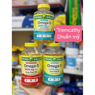 Tramcathy-Viên Uống Omega_3 1000mg from Fish Oil Spring Valley (645mg EPA/310mg DHA)