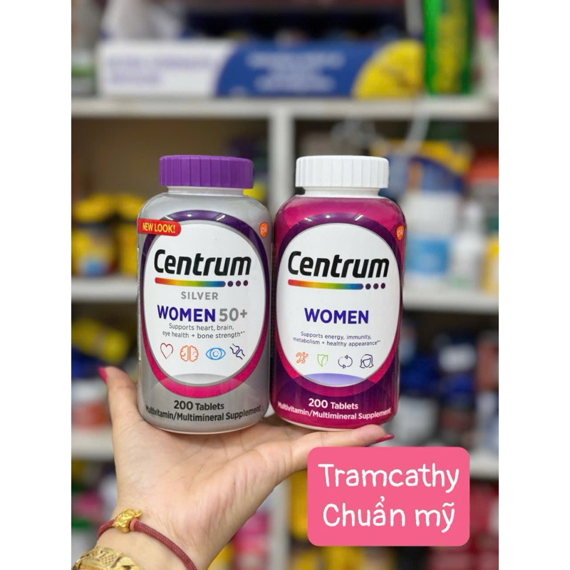 Centrum silver 50 centrum women viên bổ tổng hợp cho nữ 200 viên