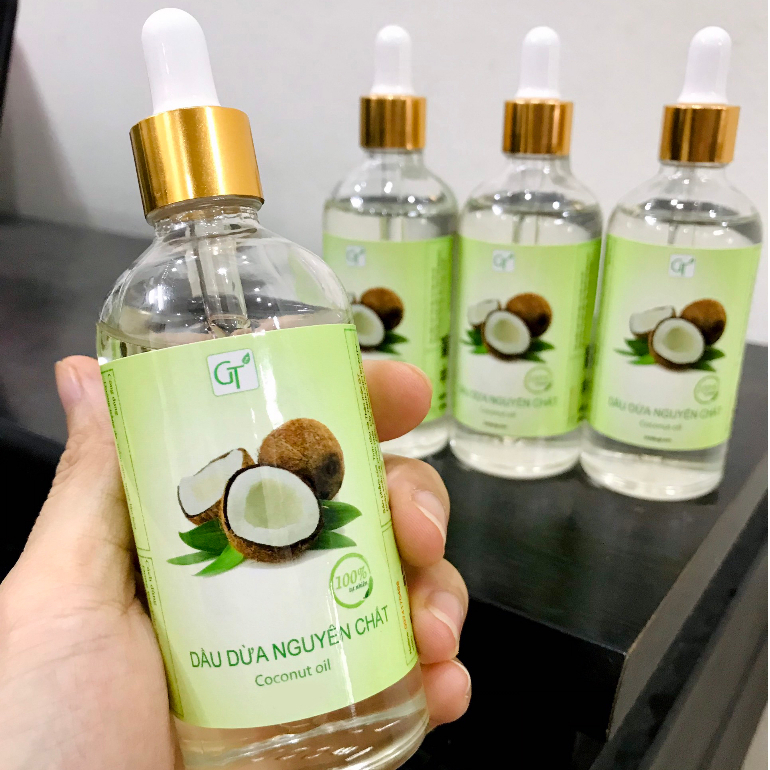 Dầu Dừa Cao Cấp GT 100-200ml - 100% Tự Nhiên Nguyên Chất - Dưỡng Mi, Dưỡng Môi, Dưỡng Da, Dưỡng Tóc