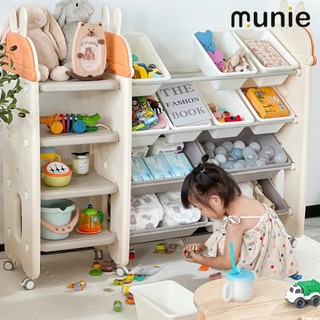 Giá để đồ tai thỏ TG004-9,11,16,15 Munie có bánh xe khóa an toàn, có đệm chống trượt, chống lật