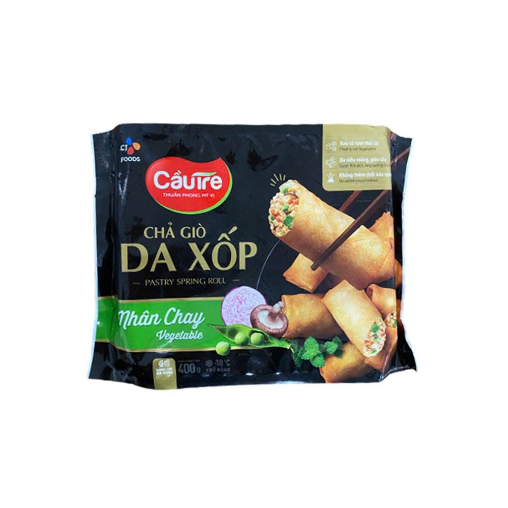 Chả giò da xốp nhân chay Cầu Tre gói 400g [HN ship hỏa tốc] - Ảnh 4
