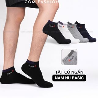  Vớ cổ ngắn nam nữ GOMTAT ngang mắt cá tất cổ ngắn chất liệu cotton mềm mịn thoáng khí không xù lông - LD-S01-LEXIS-1DOI 