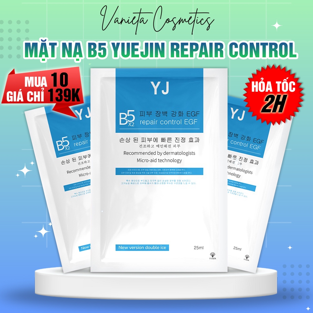 Mặt Nạ B5 Yuejin Repair Control Egf Yuejin Phục Hồi Và Cấp Ẩm Cho Da - Bs Hân