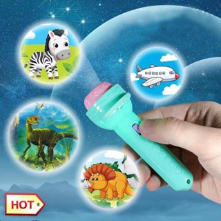 Đồ Chơi Đèn Pin 80 Hình Chiếu GutyKids Full Hình Động Vật, Giao Thông, Trái Cây, Đèn Pin Chiếu Bóng Nhiều Chủ Đề Cho Bé