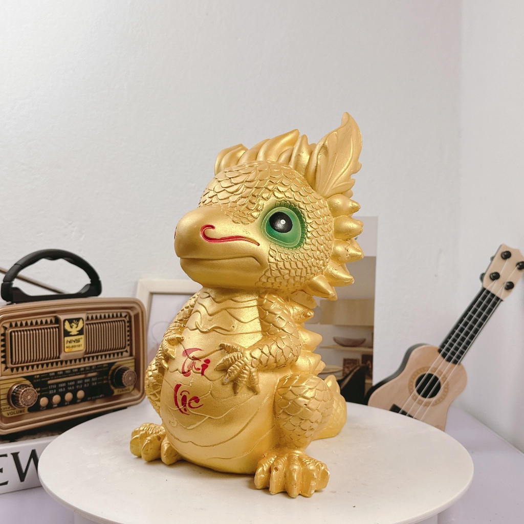 Ống Heo Tiết Kiệm Hình Rồng Năm Mới , RỒNG HOÀNG ĐẠO Trang Trí Phòng Khách - Heo Đất VN HĐ05