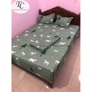  Bộ chăn ga gối trần bông dày dặn có diềm phủ 4 thành giường   chat với shop để chọn thêm hơn 30 mẫu  