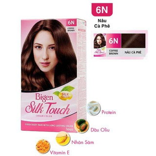 Thuốc nhuộm tóc Bigen Silk Touch 6N nâu cà phê