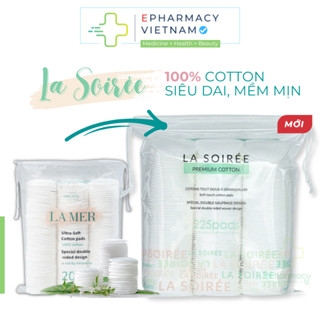 Bông Tẩy Trang LA SOIREE Cotton Tự Nhiên Siêu Dai & Mềm Mịn