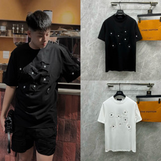 Áo phông nam nữ Premium Cotton Eo Vì thêu nổi logo hoa chữ monogram ngôi sao dày dặn boy phố AP524P