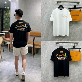 Áo Phông Nam Nữ Premium Cotton Eo Vì Thêu Chữ Ngực Phối In Hoạ Tiết Hình Ốc Sò Sau Lưng Dành Cho Anh Em Boy Phố Đi Chơi