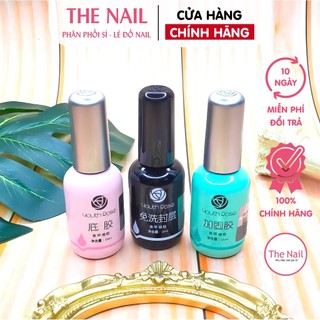  Base top cứng móng hoa hồng Youth Rose chính hãng   15ml  