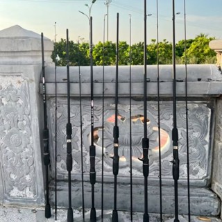 Cần Câu Lure Giá Rẻ Cần Câu Cá Sói Đen Cần đứng và ngang 1m65 1m8 2m1 Chất Liệu carbon