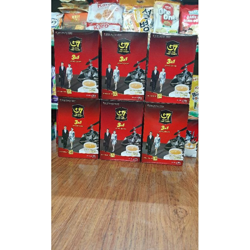 HỘP CÀ PHÊ G7 3IN1 CÀ PHÊ HÒA TAN / HỘP 18 GÓI ( 288G)