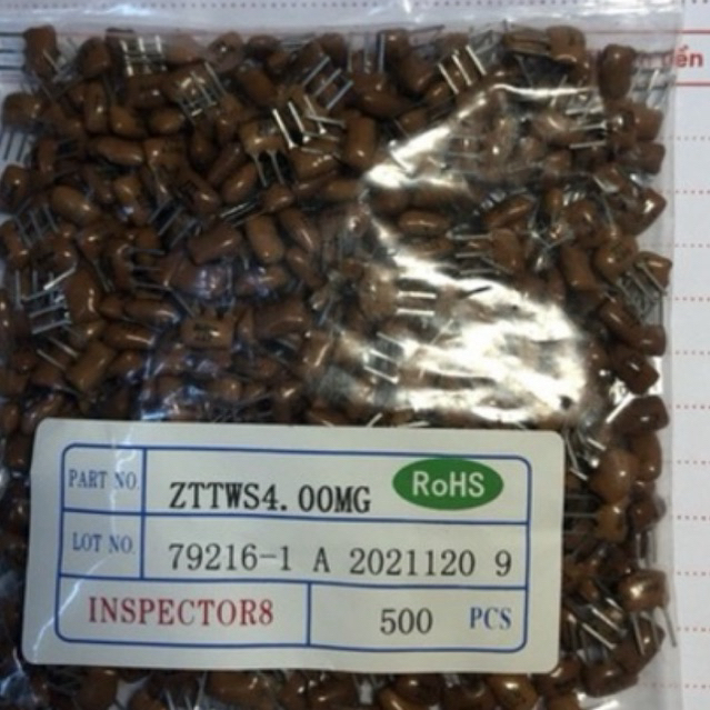 20 con thạch anh 4Mhz Chân cắm 3 chân