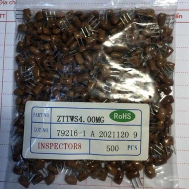 100 con thạch anh 4Mhz chân cắm 3 chân