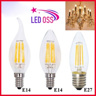 Bóng Edison C35 quả nhót / led râu (bóng nến) 4w đuôi E14/E27