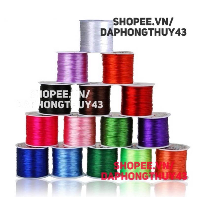 Dây thun xỏ vòng 60m co giãn cước xỏ vòng tay phong thuỷ