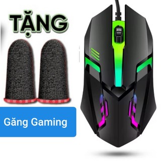 Chuột game đen Led 7 Màu