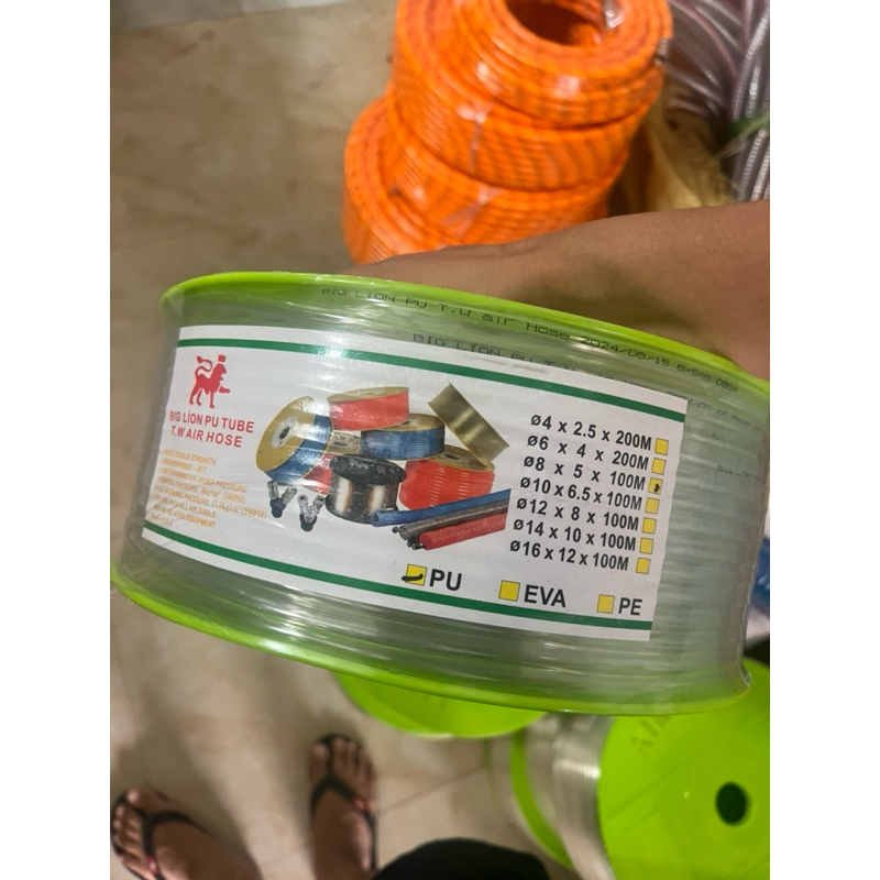 Dây hơi phi 8 xịn PU dài 100m hiệu Lionking