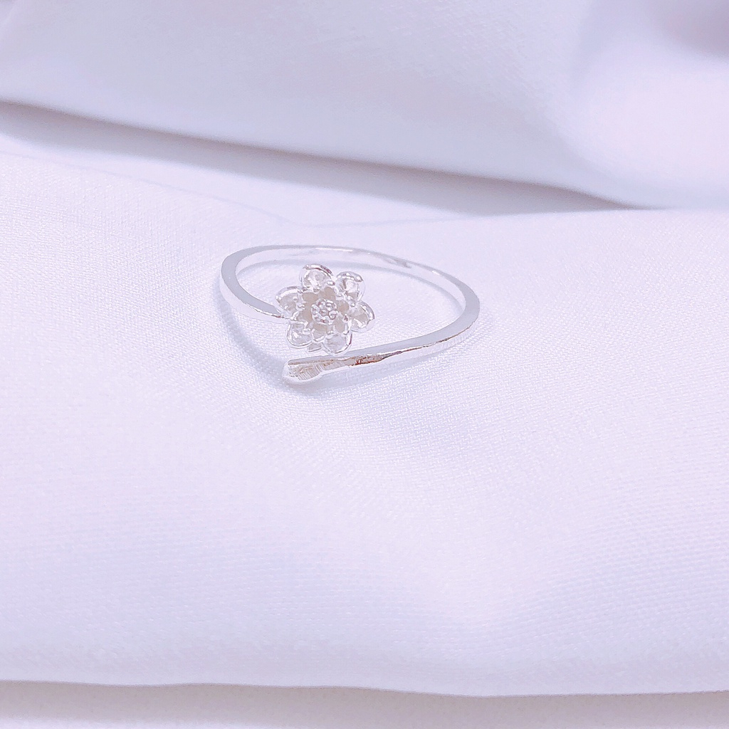 Nhẫn sen bạc dạng hở - LINH'S MIU SILVER