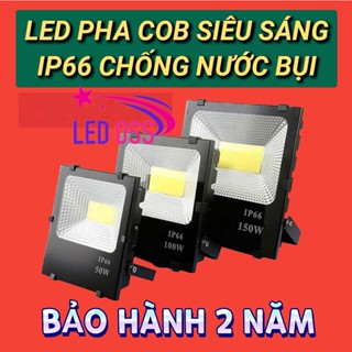 [Chính Hãng] Đèn pha LED 200W 150W 100W 50W 30W 20W chống nước chống bụi IP66 chiếu hắt ngoài trời