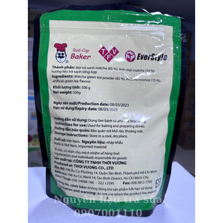 Bột Trà Xanh/Matcha Đài Loan 500gr