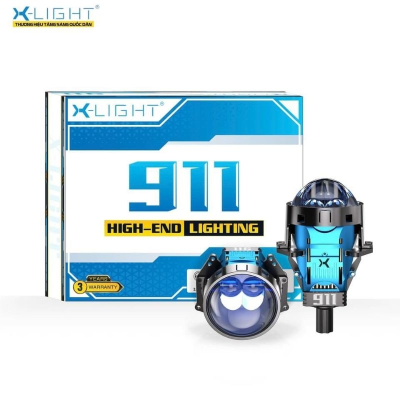Bi Led SIÊU PHA X-LIGHT 911 Mới Ra Mắt Bảo Hành 3năm Giá 1Cặp