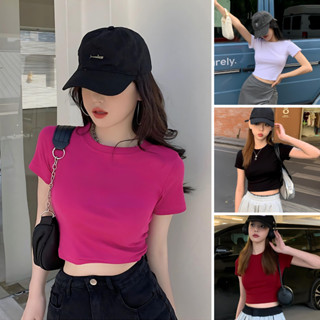 Áo croptop nữ ôm body trơn nhiều màu - LOZA PH403302