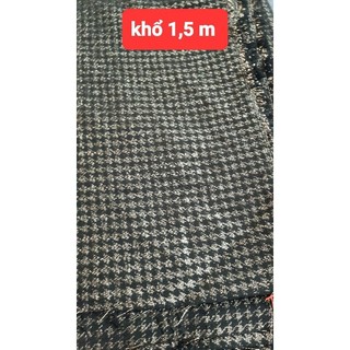 vải kaki co dãn (nhũ nâu)