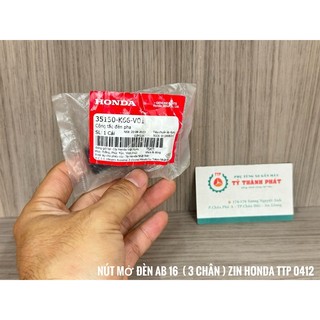Nút mở đèn AB 16, SH 17 ( 3 chân ) zin - ( 1 Cái )