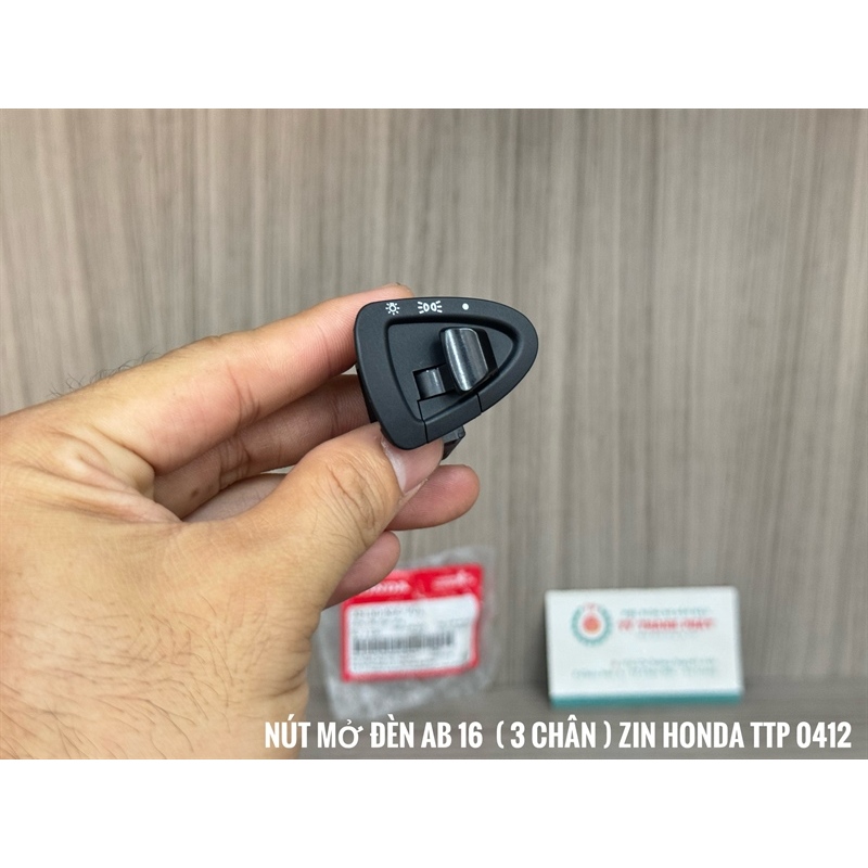 Nút mở đèn AB 16, SH 17 ( 3 chân ) zin - ( 1 Cái )