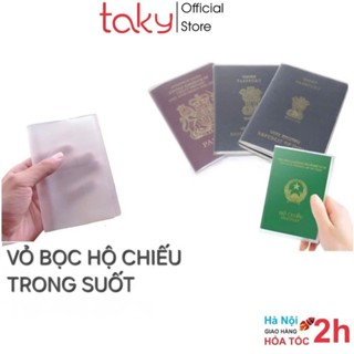 Bao Bọc Hộ Chiếu - Passport - Taky, Nhựa Dẻo Trong Suốt, Tiện Dụng, An Toàn Khi Đi Du Lịch - 5310